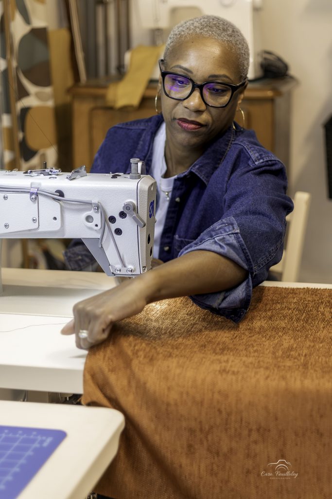 Sylvie Picard, tapissière et décoratrice d'intérieur au Havre — atelier DCRI